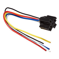 Megatronix SKT5-12L Universal Relay Socket Harness 5-Pin Wire 14 Gauge 12 Inch Interlocking