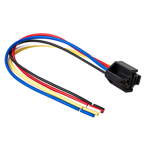 Megatronix SKT5-12 Universal Relay Socket Harness 5-Pin Wire 14 Gauge 12 Inch